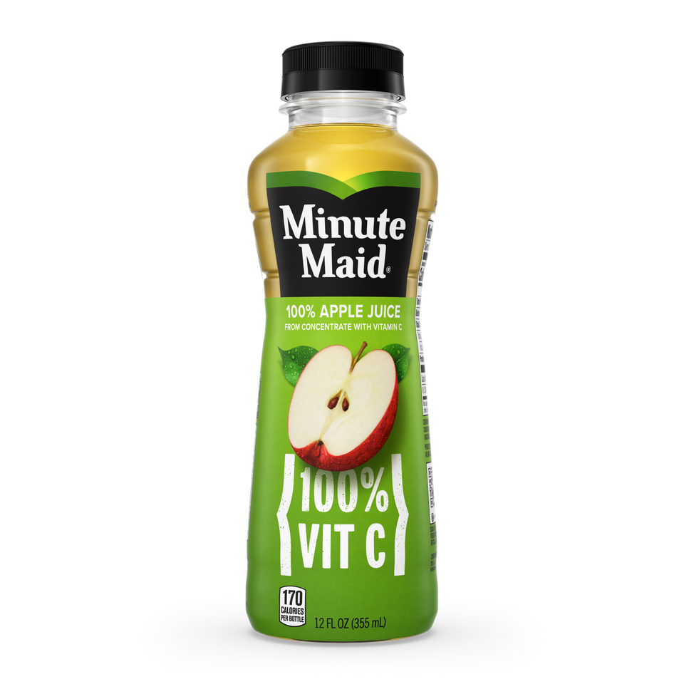 Minute Maid Apple Juice, 12 Oz, Pack Of 24