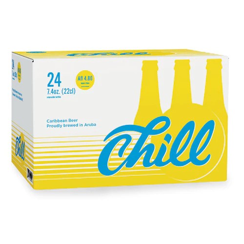 Chill Bottle Carton, 7.5oz, Pack of 24