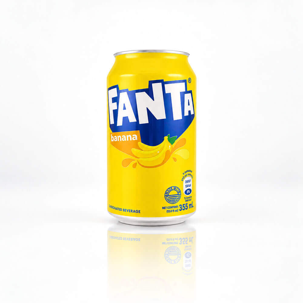 Fanta Banana Can, 12oz, Pack of 12